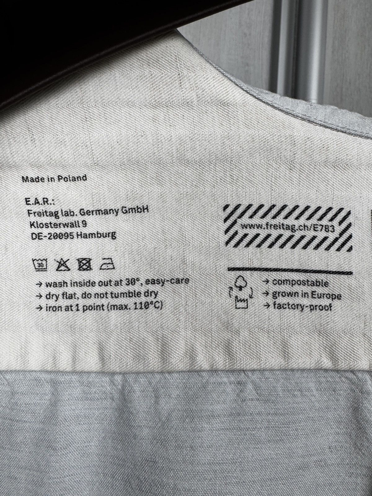 Freitag Freitag Light Grey Linen Modal E783 Mens Shirt Size US L / EU 52-54 / 3 - 11 Thumbnail