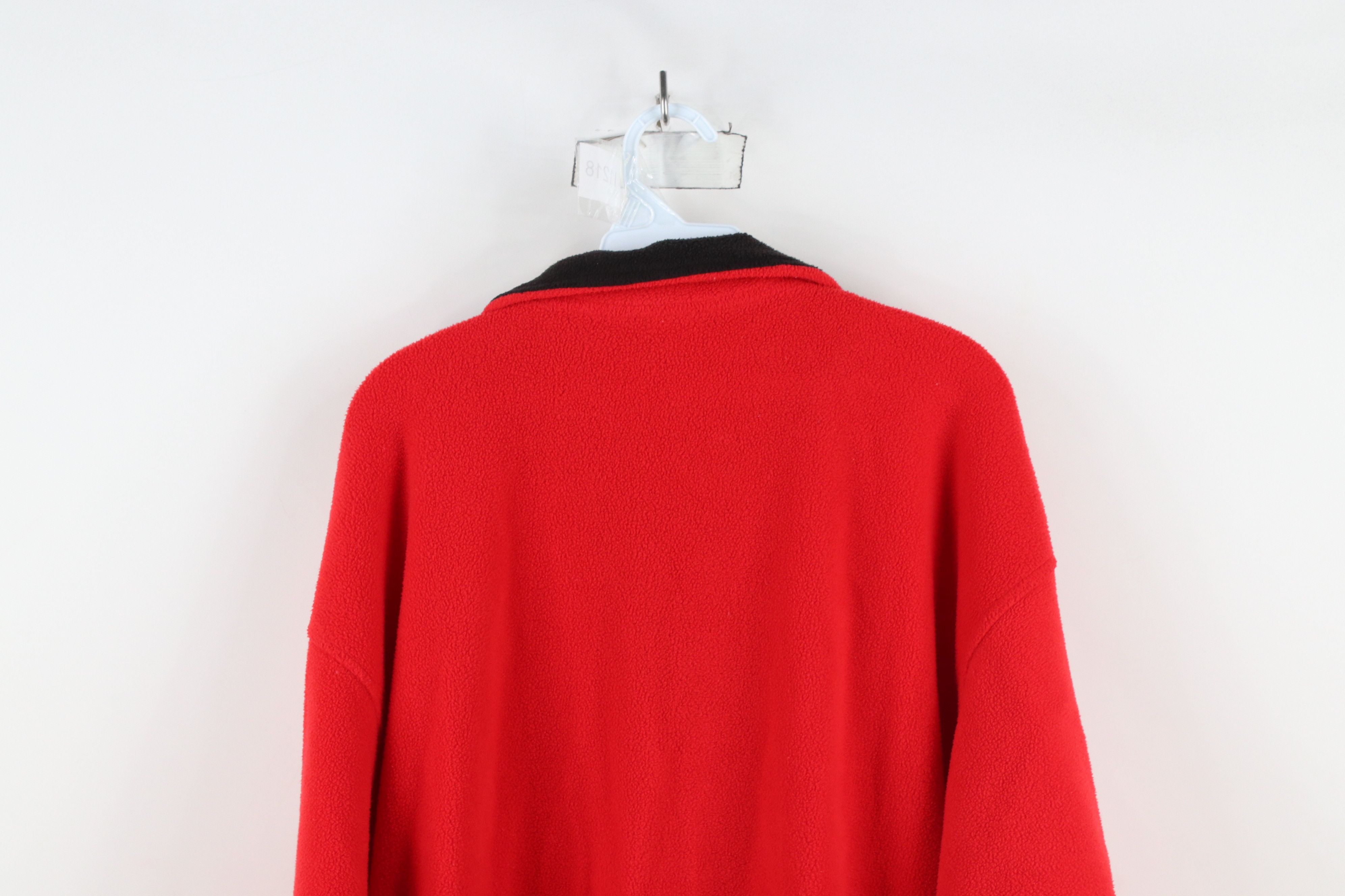 Vintage Vintage 90s Ohio State University Half Zip Fleece Sweater Size US L / EU 52-54 / 3 - 11 Thumbnail