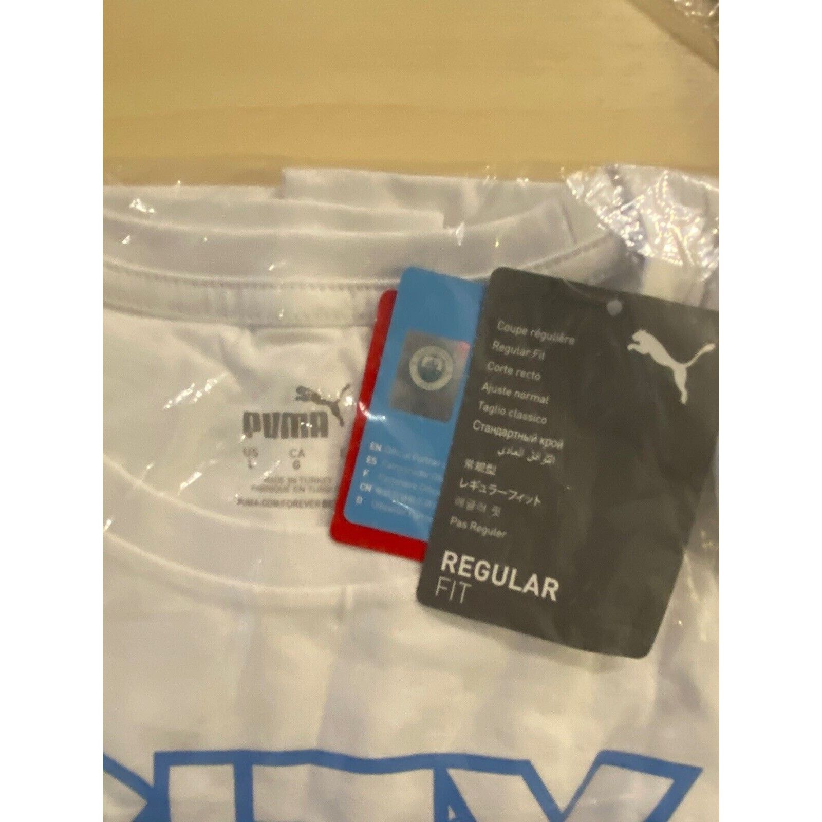 Puma Puma Manchester City football club Soccer Tee T-Shirt NWT LE Size US L / EU 52-54 / 3 - 4 Thumbnail