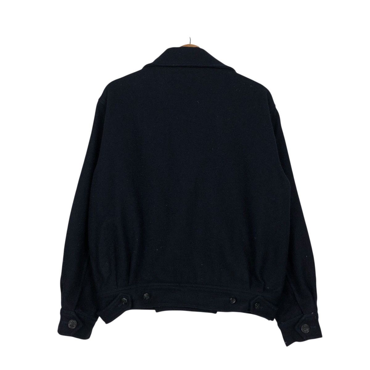 Japanese Brand × Vintage 📌Rich Blue Vintage Wool Bomber Jacket Way Out Double Breast Size US M / EU 48-50 / 2 - 9 Thumbnail