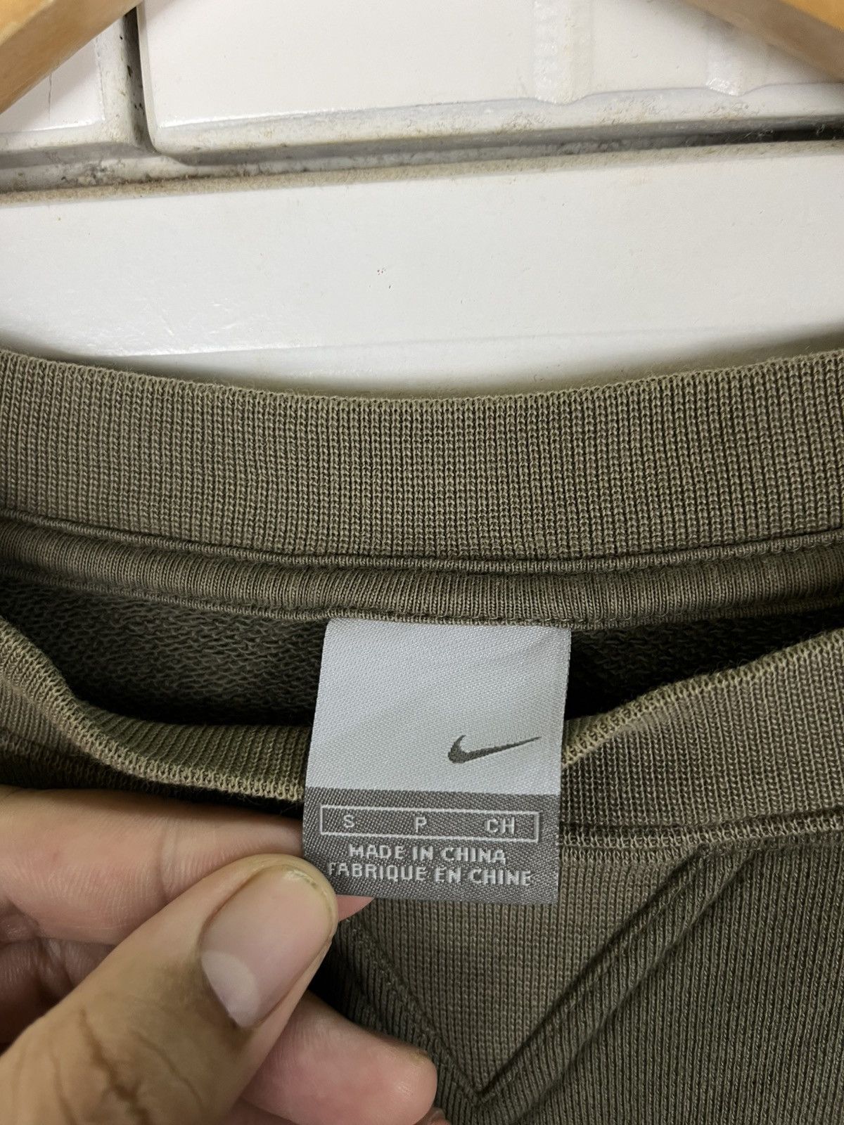Vintage Nike Small Swoosh Olive Green