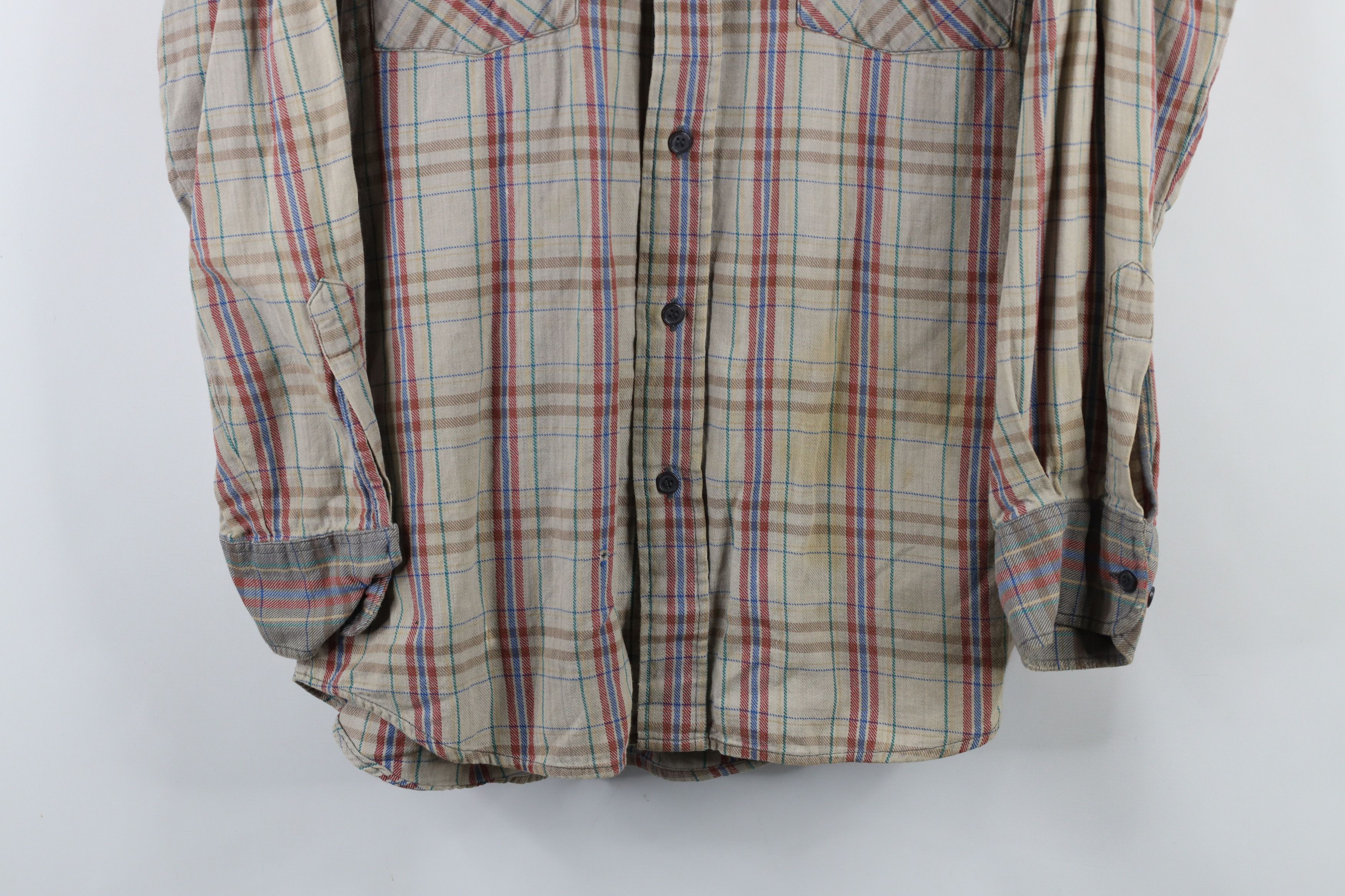 Dickies × Vintage Vintage 70s 80s Dickies Collared Workwear Button Shirt Size US M / EU 48-50 / 2 - 3 Thumbnail