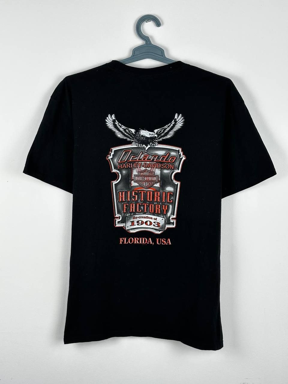 Harley Davidson Harley Davidson Vintage Eagle T-Shirt Biker Orlando Size US L / EU 52-54 / 3 - 6 Thumbnail