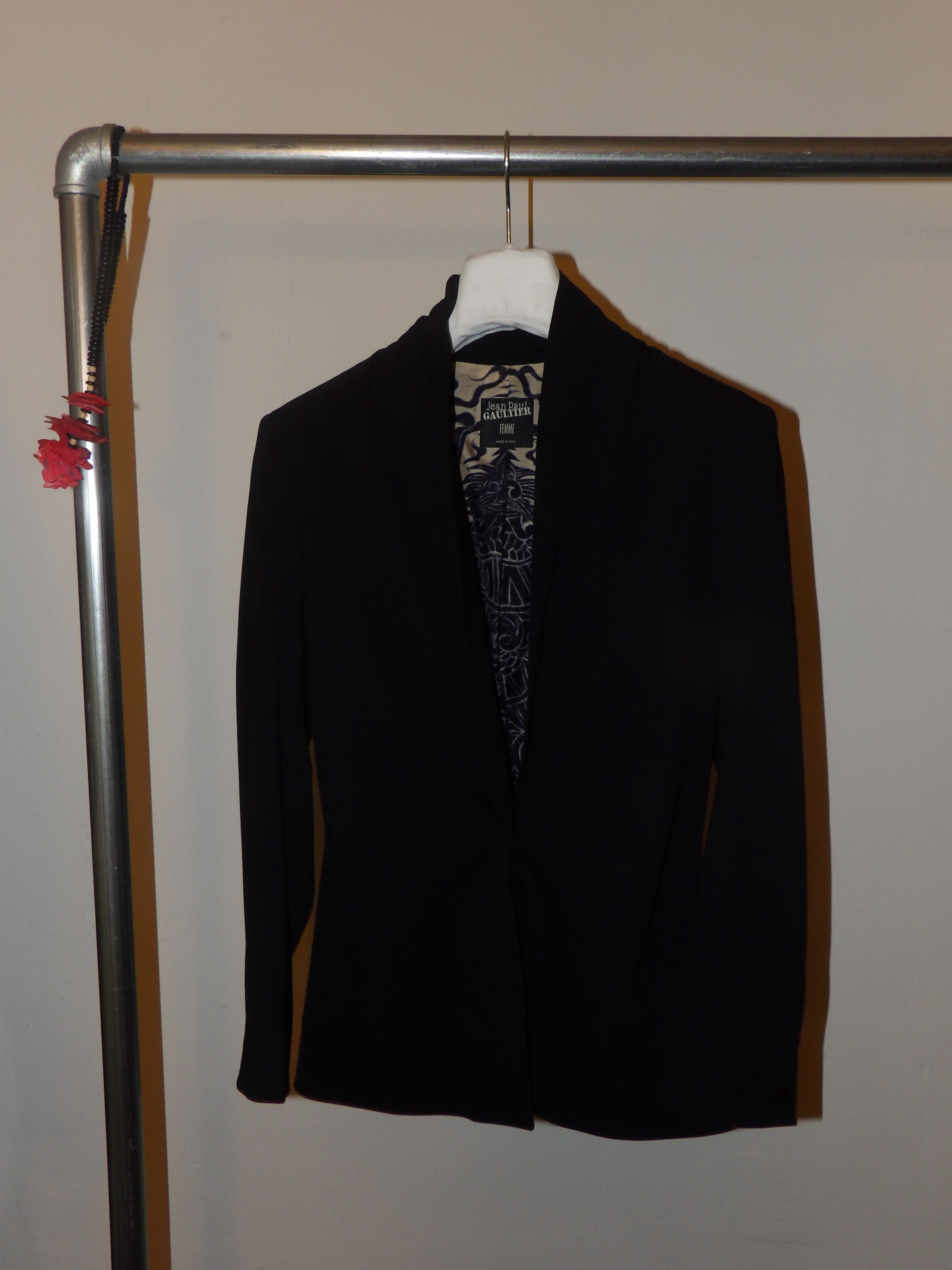 Jean Paul Gaultier F/W 1999 Jean Paul Gaultier Femme Ruched Blazer Size S / US 4 / IT 40 - 1 Thumbnail