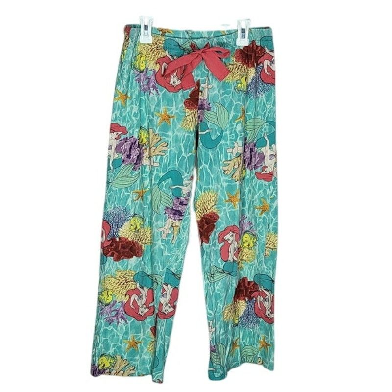 Disney Disney Little Mermaid Green Capri Pajama Pants Size S (4–6) Size 27" / US 4 / IT 40 - 1 Thumbnail