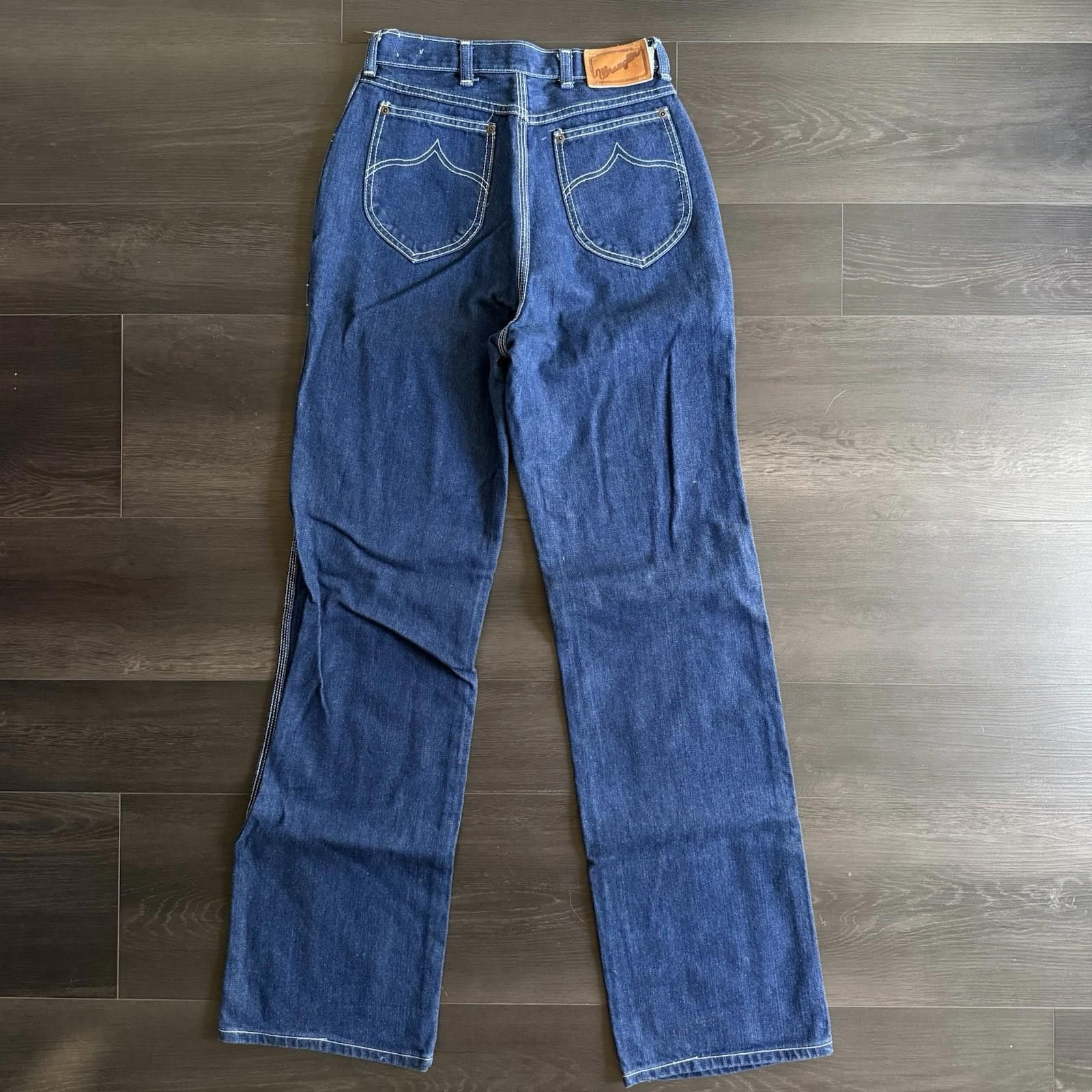 Wrangler Vintage Wrangler Denim Jeans Mens 27x33 Dark Wash 70s 80s Size US 27 - 1 Thumbnail