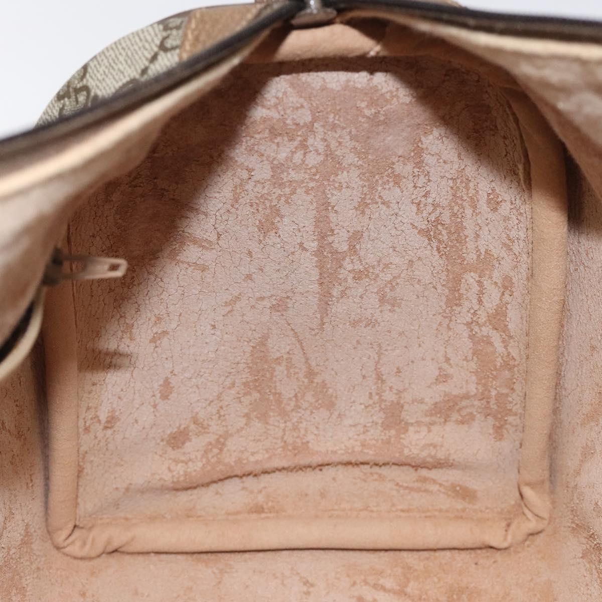 Gucci GUCCI GG Supreme Web Sherry Line Hand Bag Pvc Leather Beige Size ONE SIZE - 19 Thumbnail