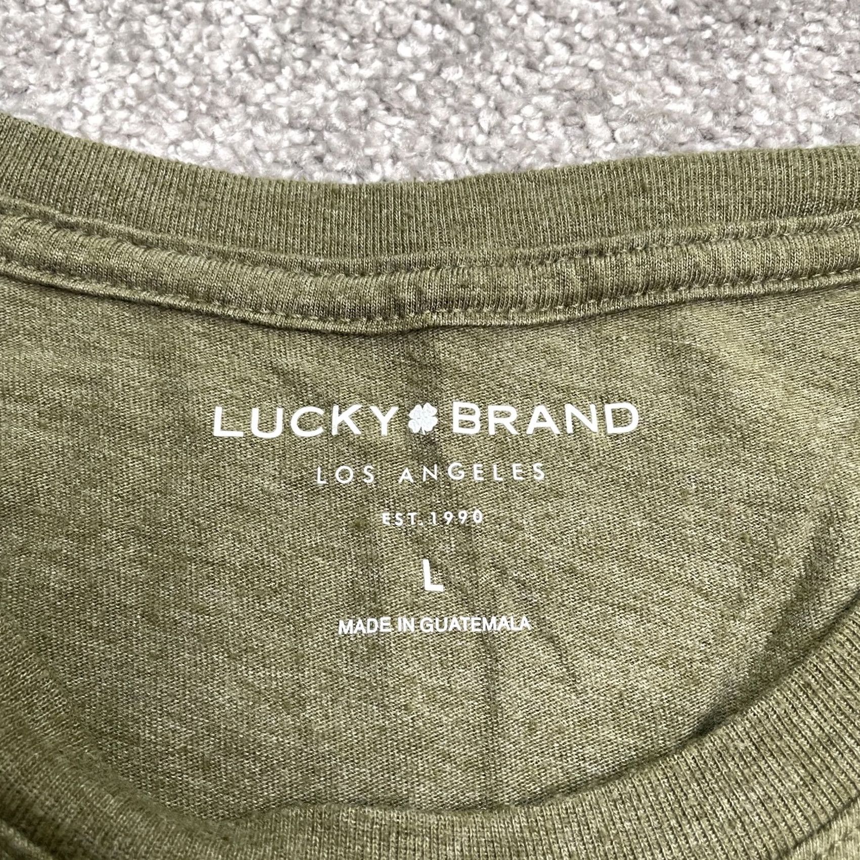 Lucky Brand Lucky Brand T-Shirt Large Green Graphic Crew Neck Short Sleeve Casual Tee Mens Size US L / EU 52-54 / 3 - 4 Thumbnail