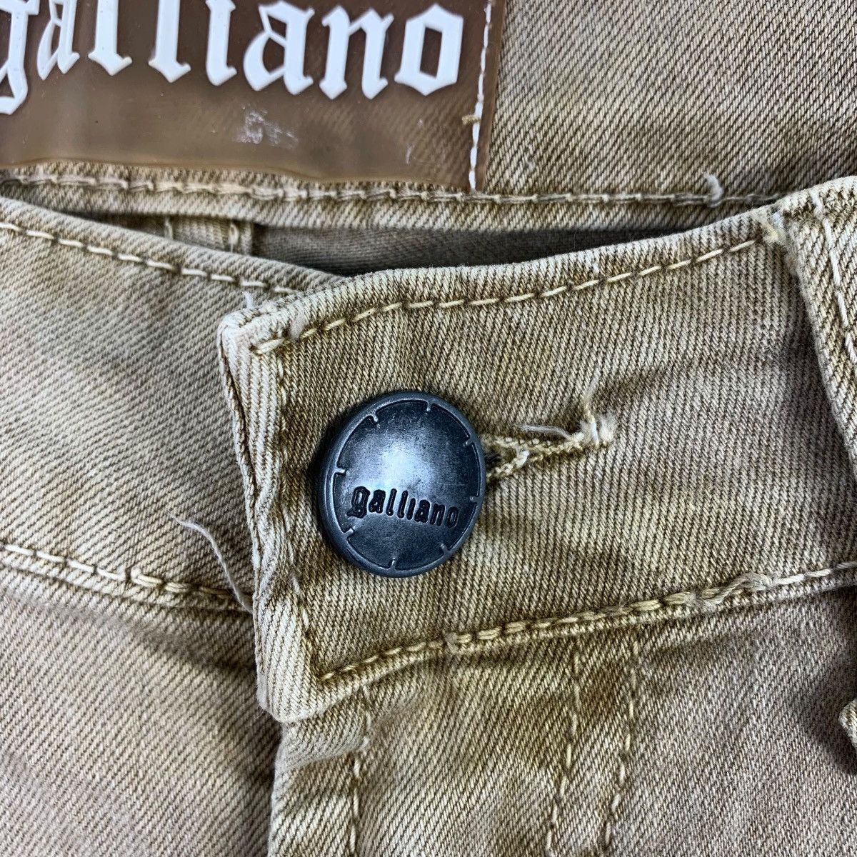 Designer × John Galliano JOHN GALLIANO newspaper printed goes jogging designer jeans Size US 31 - 5 Thumbnail