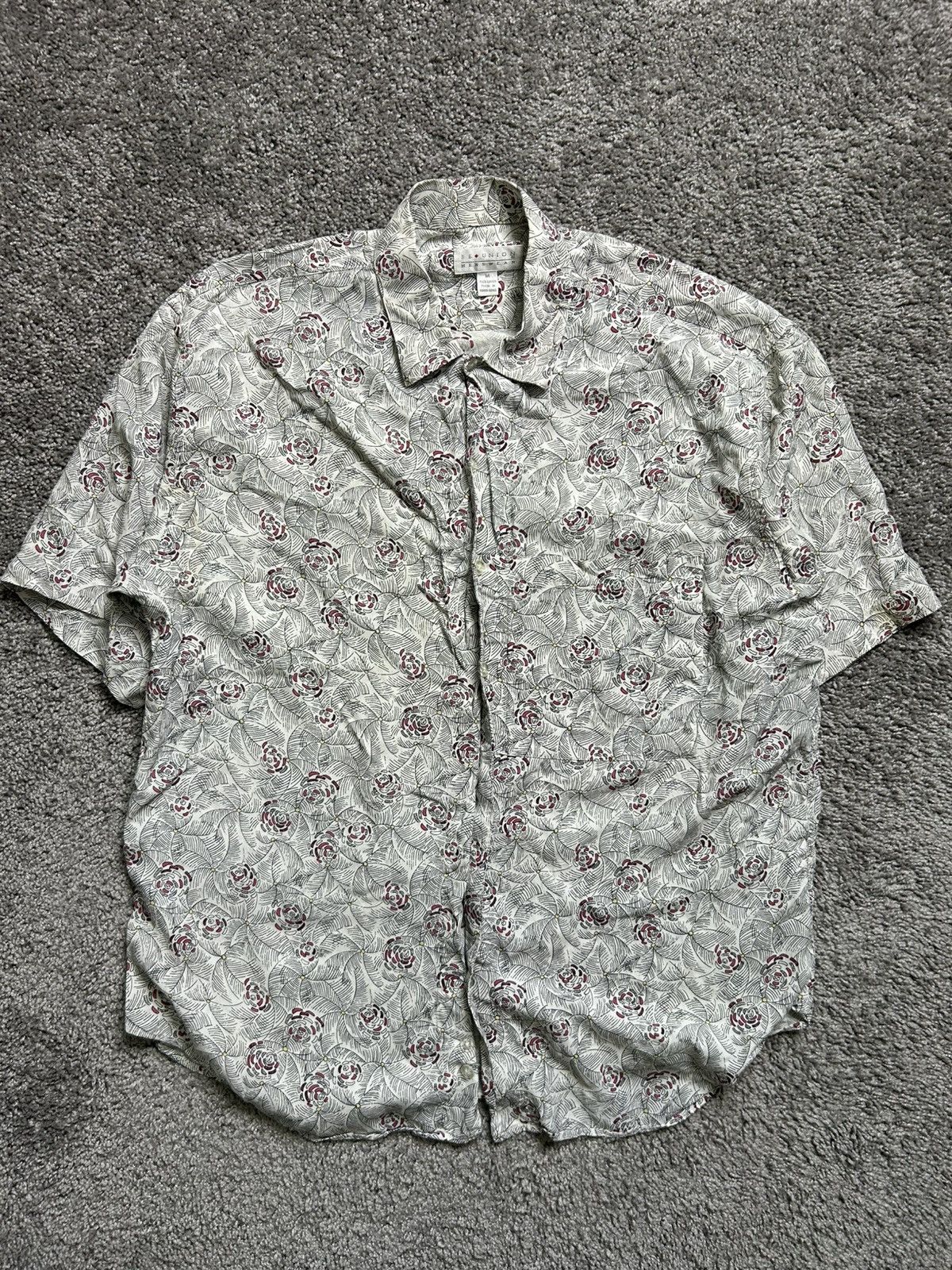 Vintage Vintage 70s Reunion Rayon Short Sleeve Button Up Size US L / EU 52-54 / 3 - 1 Thumbnail