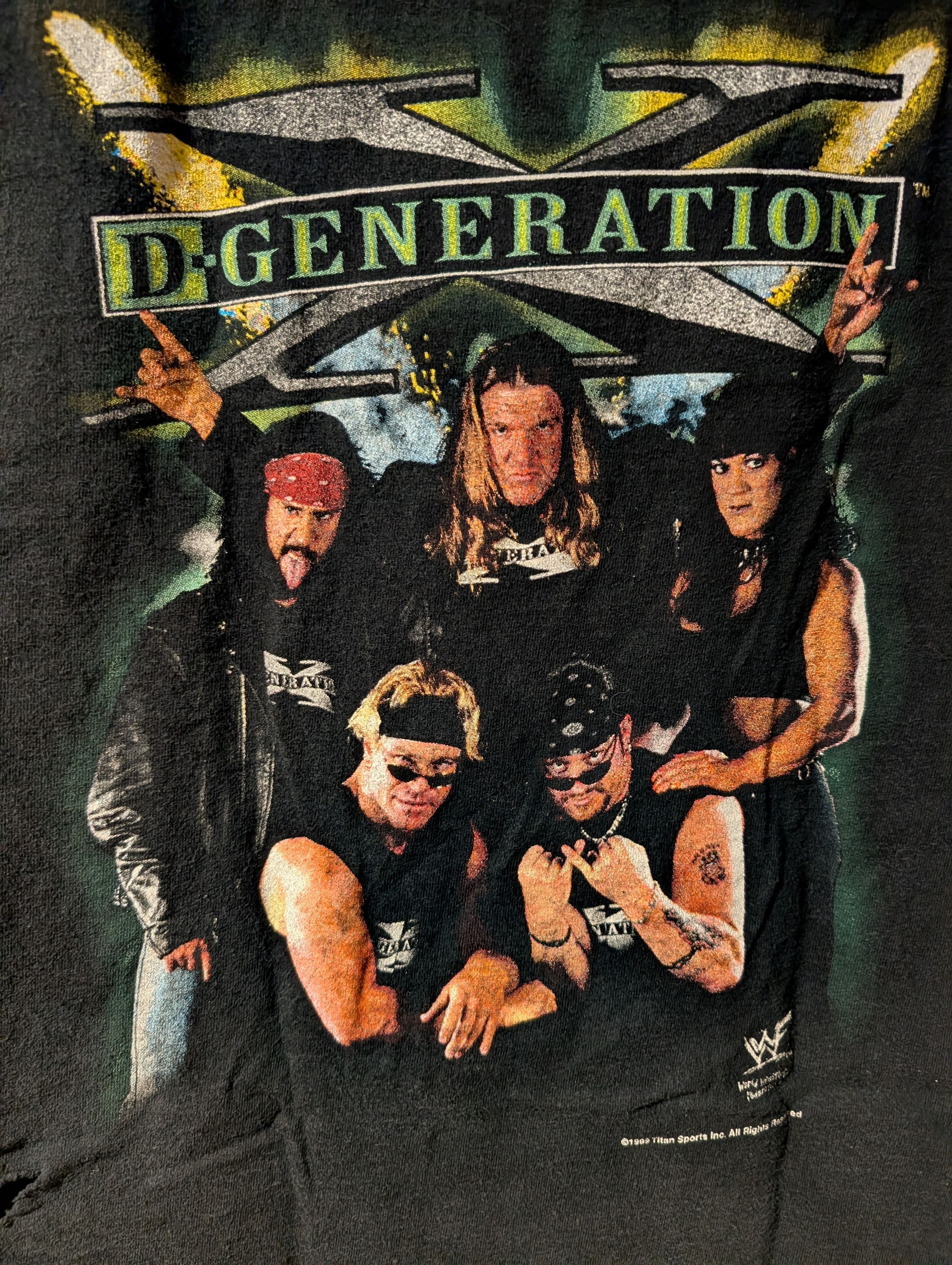 WWE Vintage 90s WWF D-Generation X T Shirt Youth L TNT Loevner Size US L / EU 52-54 / 3 - 6 Thumbnail
