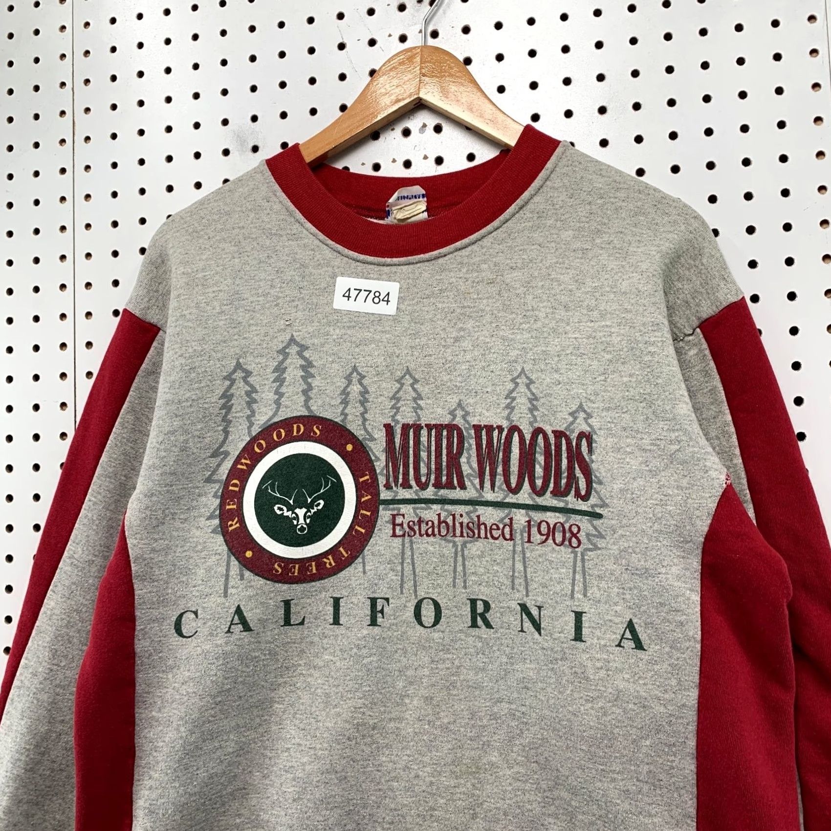 Vintage VINTAGE True Fan Muir Woods California Sweatshirt Mens L Gray REDWOODs USA Shirt Size US L / EU 52-54 / 3 - 6 Thumbnail