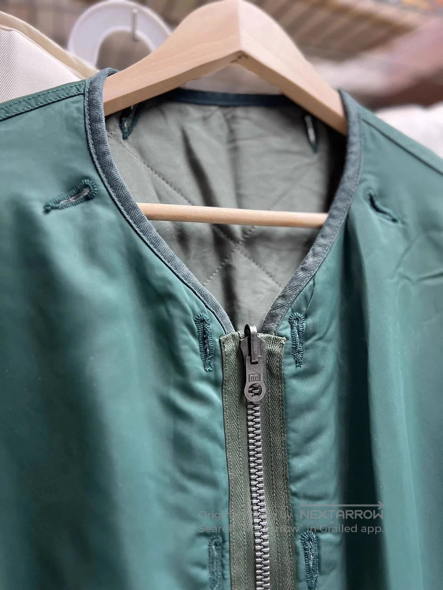 Visvim Green XL Zip-Front Bomber Jacket. Size US XL / EU 56 / 4 - 5 Thumbnail