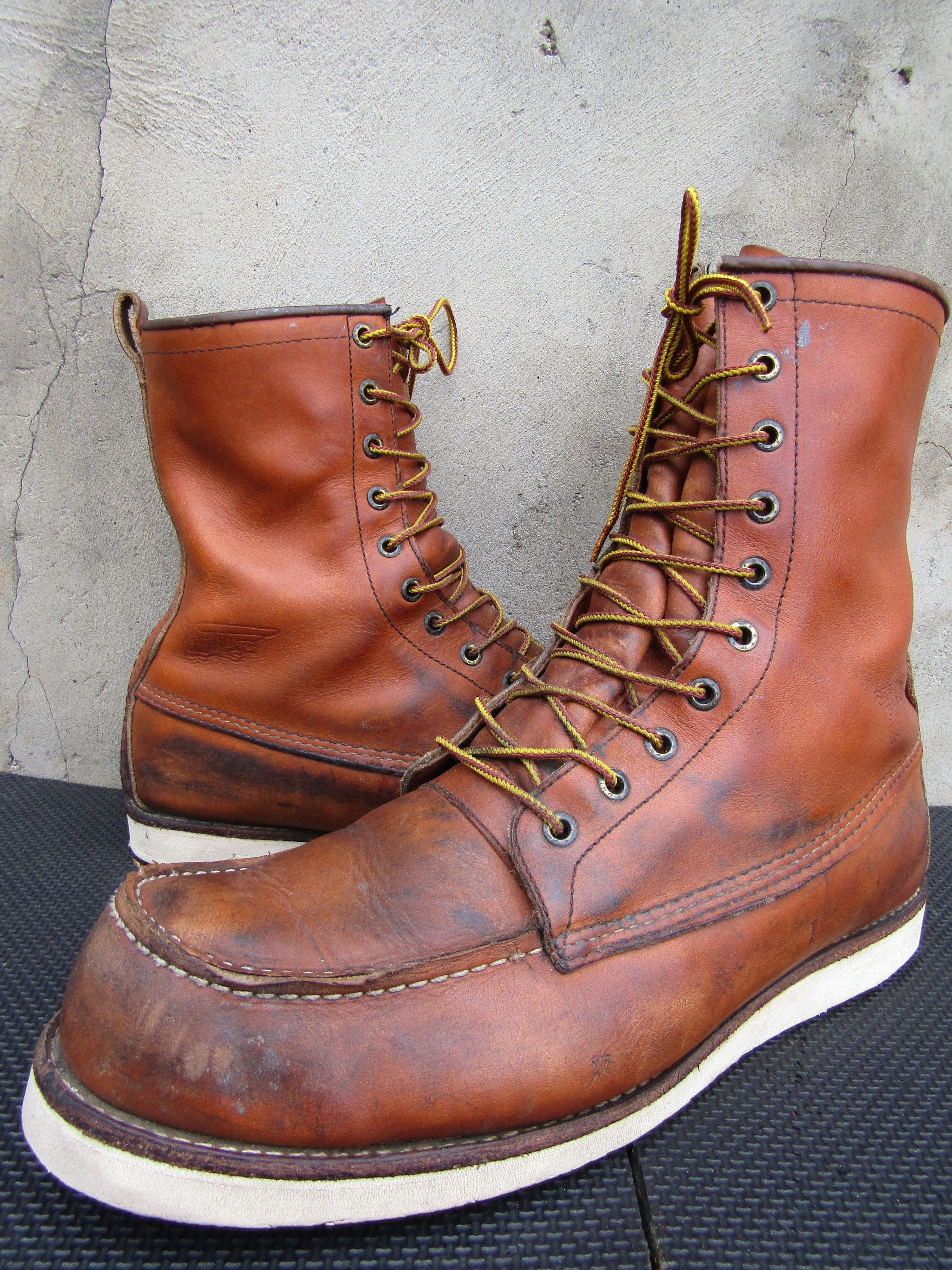 Red Wing 4414 Waterproof Brown Leather Steel Toe Safety Work Boots Mens 9 USA Red Wing 4414 Steel Toe 8 main image 2