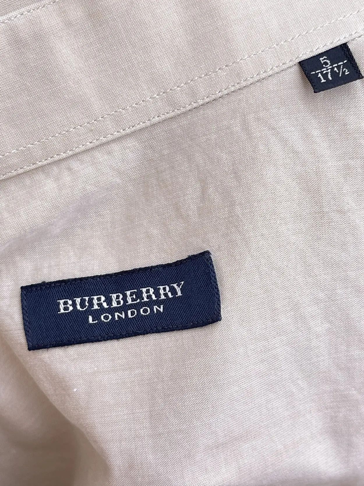 Burberry 🔥 Burberry London beige shirt short sleeve size xl Size US XL / EU 56 / 4 - 7 Thumbnail