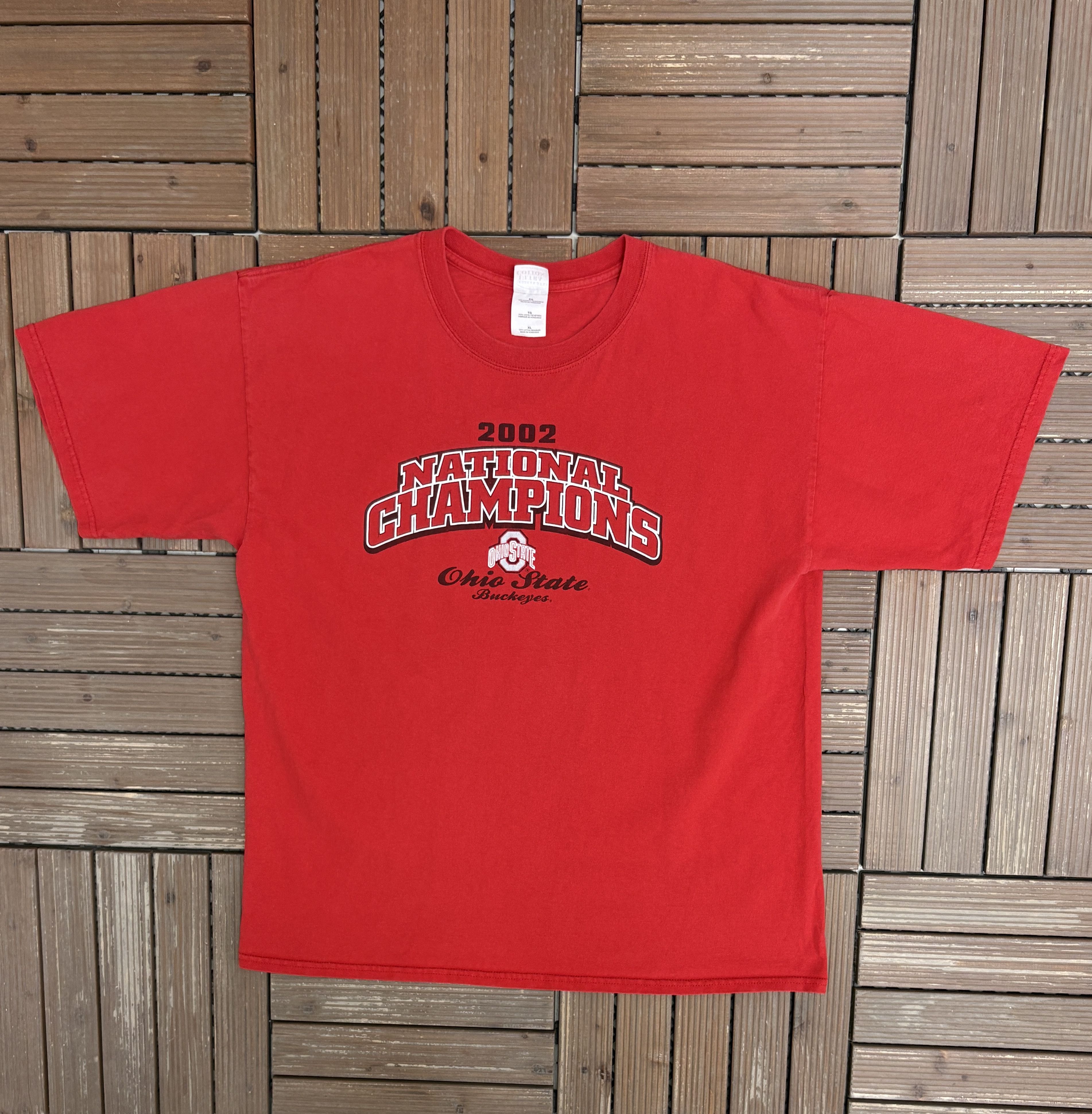 Vintage Ohio State Buckeyes 2002 National Champions Vintage T-Shirt Size US XL / EU 56 / 4 - 1 Thumbnail