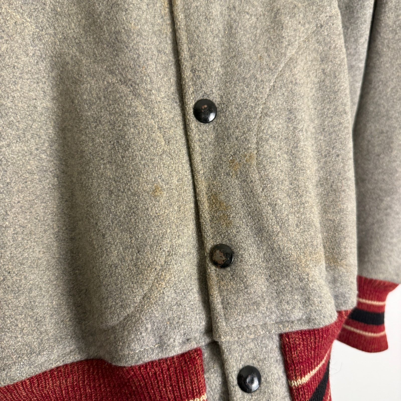 Vintage Vintage 50s Worcester Academy Wool Letterman Varsity Jacket Size US M / EU 48-50 / 2 - 7 Thumbnail