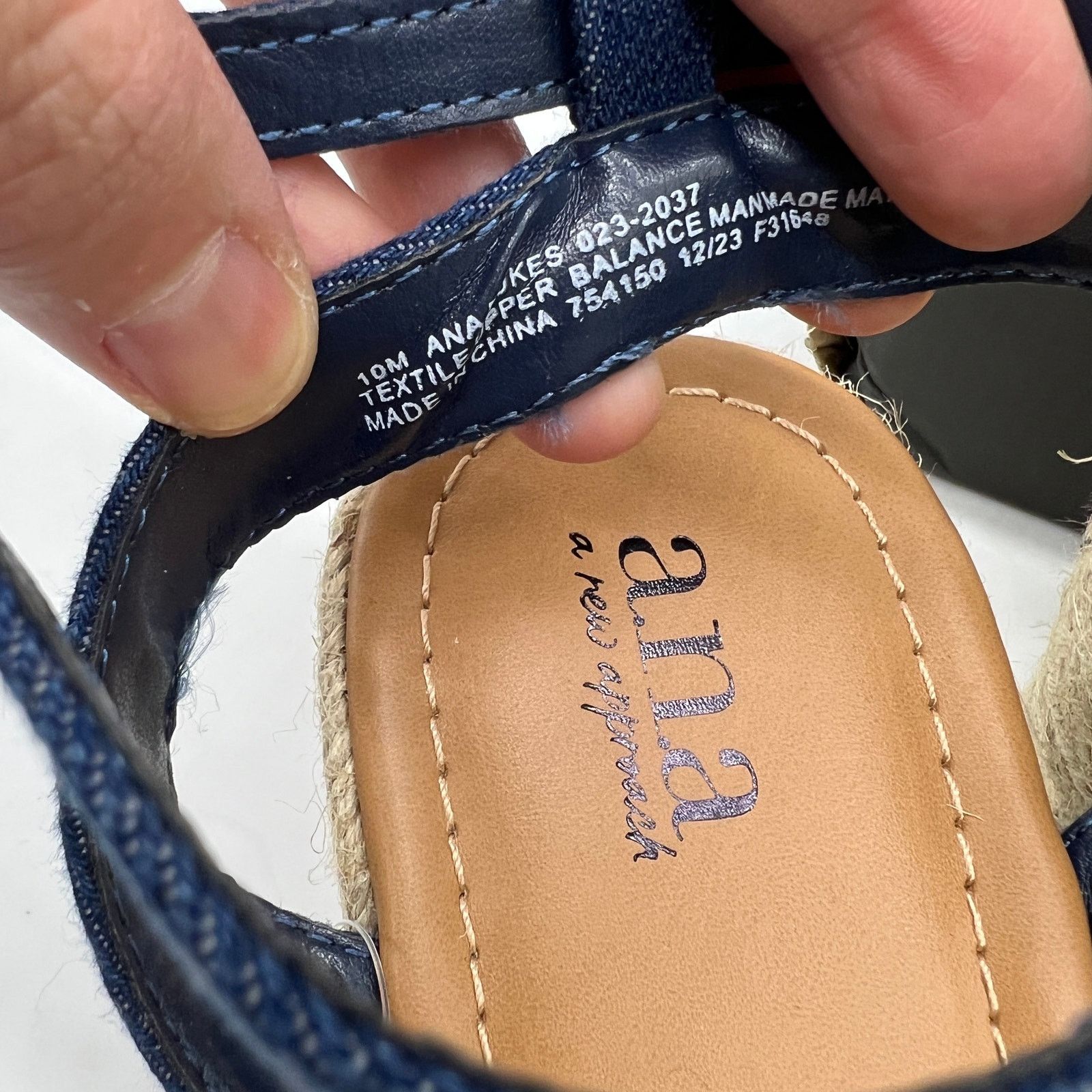 Other a.n.a Womens Dukes Heeled Sandals Denim Blue Size US 10 / IT 40 - 4 Thumbnail