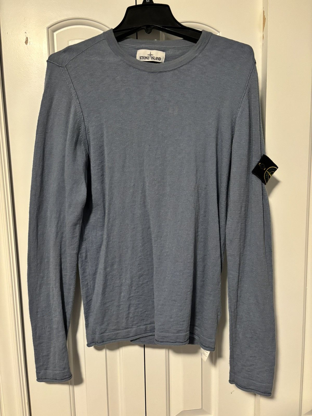 image of Stone Island Long Sleeve in Blue, Men's (Size Small)