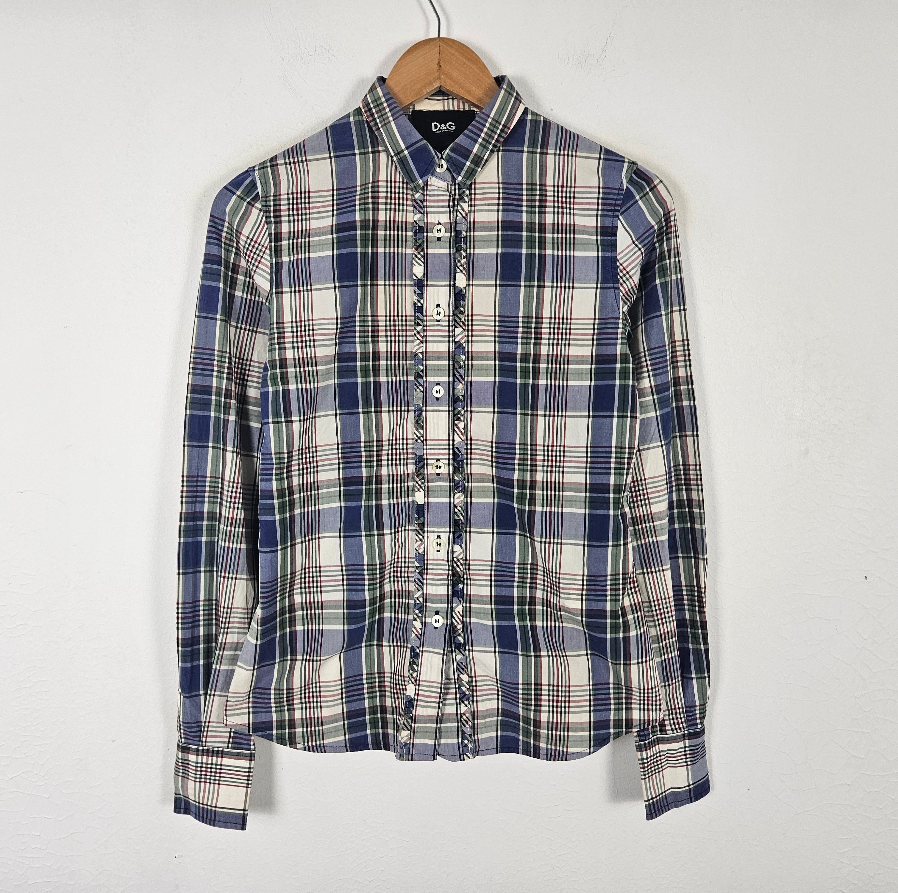 Dolce & Gabbana Dolce & Gabbana plaid check casual work Shirt Size S / US 4 / IT 40 - 2 Thumbnail