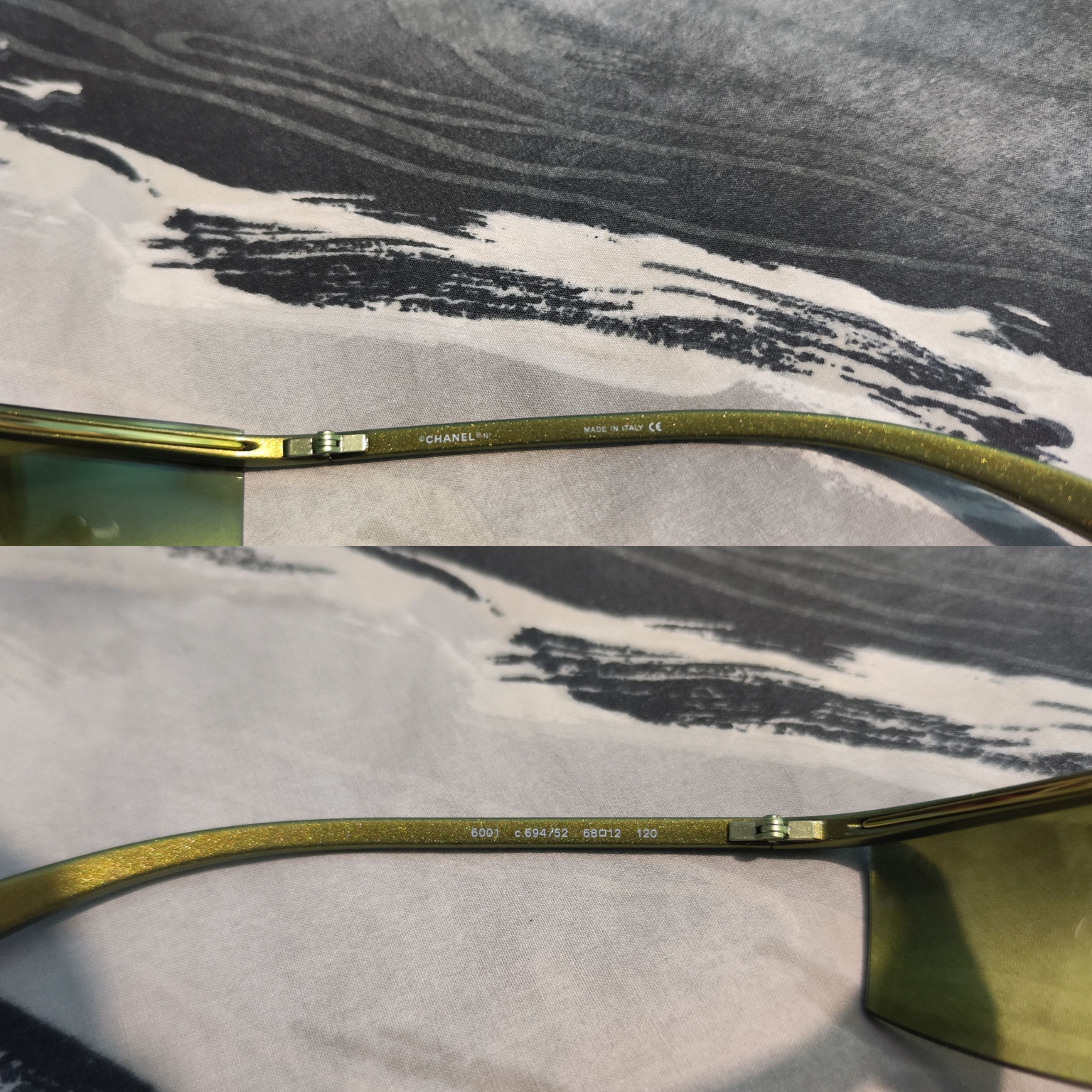 Chanel Chanel - Y2K Rimless Green Sunglasses 6001 Size ONE SIZE - 13 Thumbnail