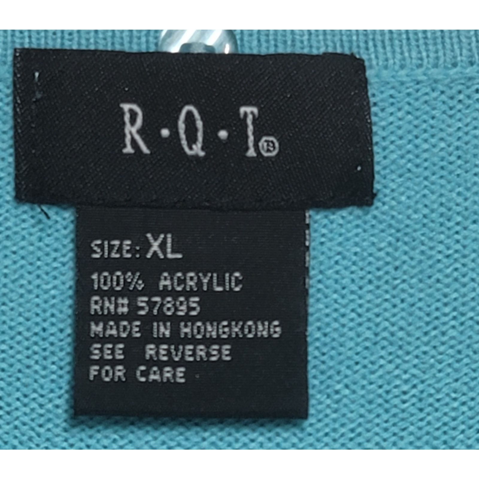 Other RQT Blue White Argyle Print Sequin Sweater Top XL Size XL / US 12-14 / IT 48-50 - 4 Thumbnail