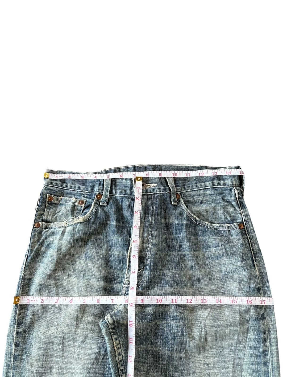 Levi's Vintage 90s Levis 502 Mud Wash Distress Baggy Jeans Size US 30 / EU 46 - 6 Thumbnail