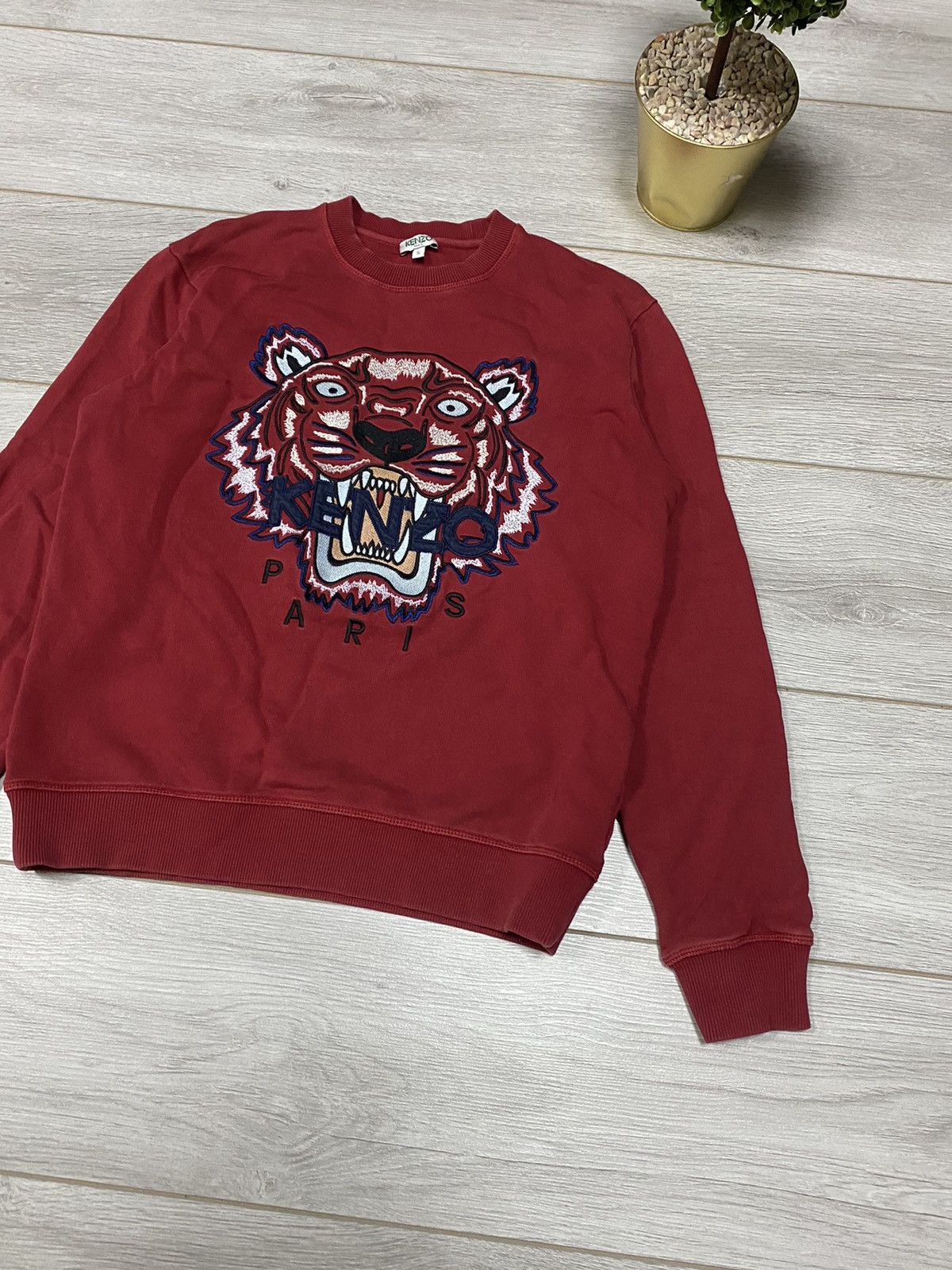 Kenzo Kenzo Paris tiger 🐯 big logo sweatshirt Size US S / EU 44-46 / 1 - 5 Thumbnail