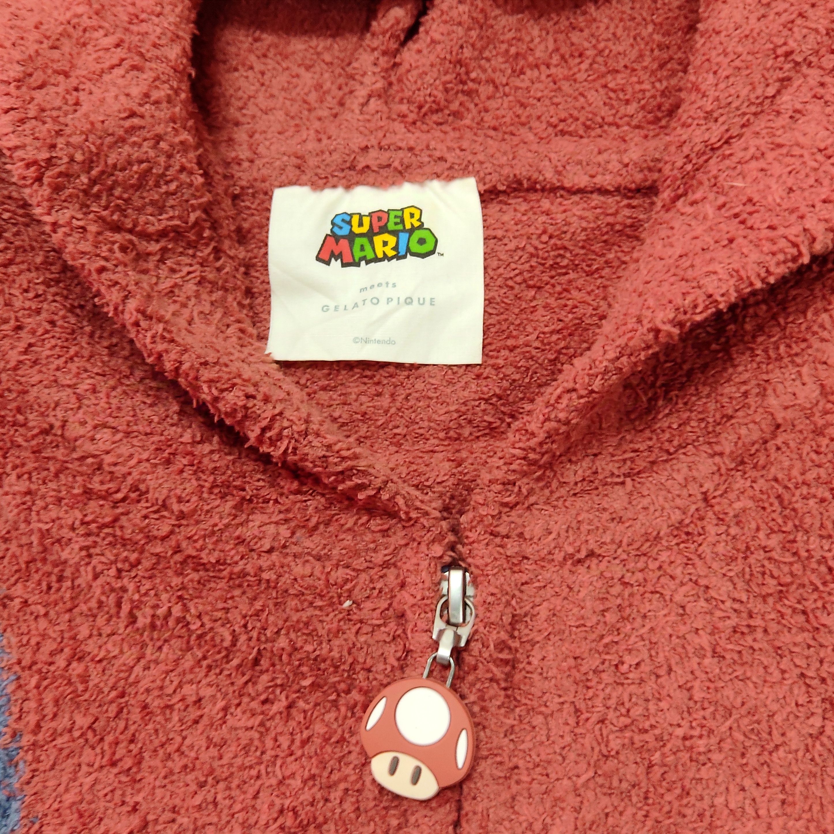 Cartoon Network × Japanese Brand × Nintendo SUPER MARIO Meets GELATO PIQUE Soft Pile Hoodie Sweatshirt Size US L / EU 52-54 / 3 - 5 Thumbnail