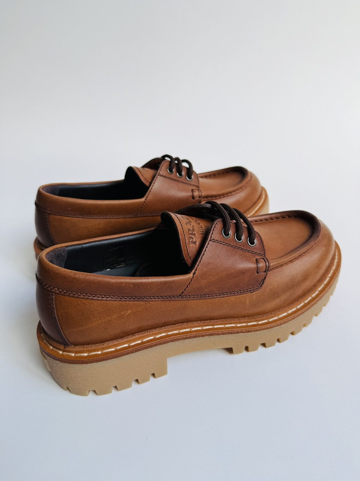 Prada Prada - St. Moritz leather loafers Size US 6.5 / EU 39-40 - 4 Thumbnail