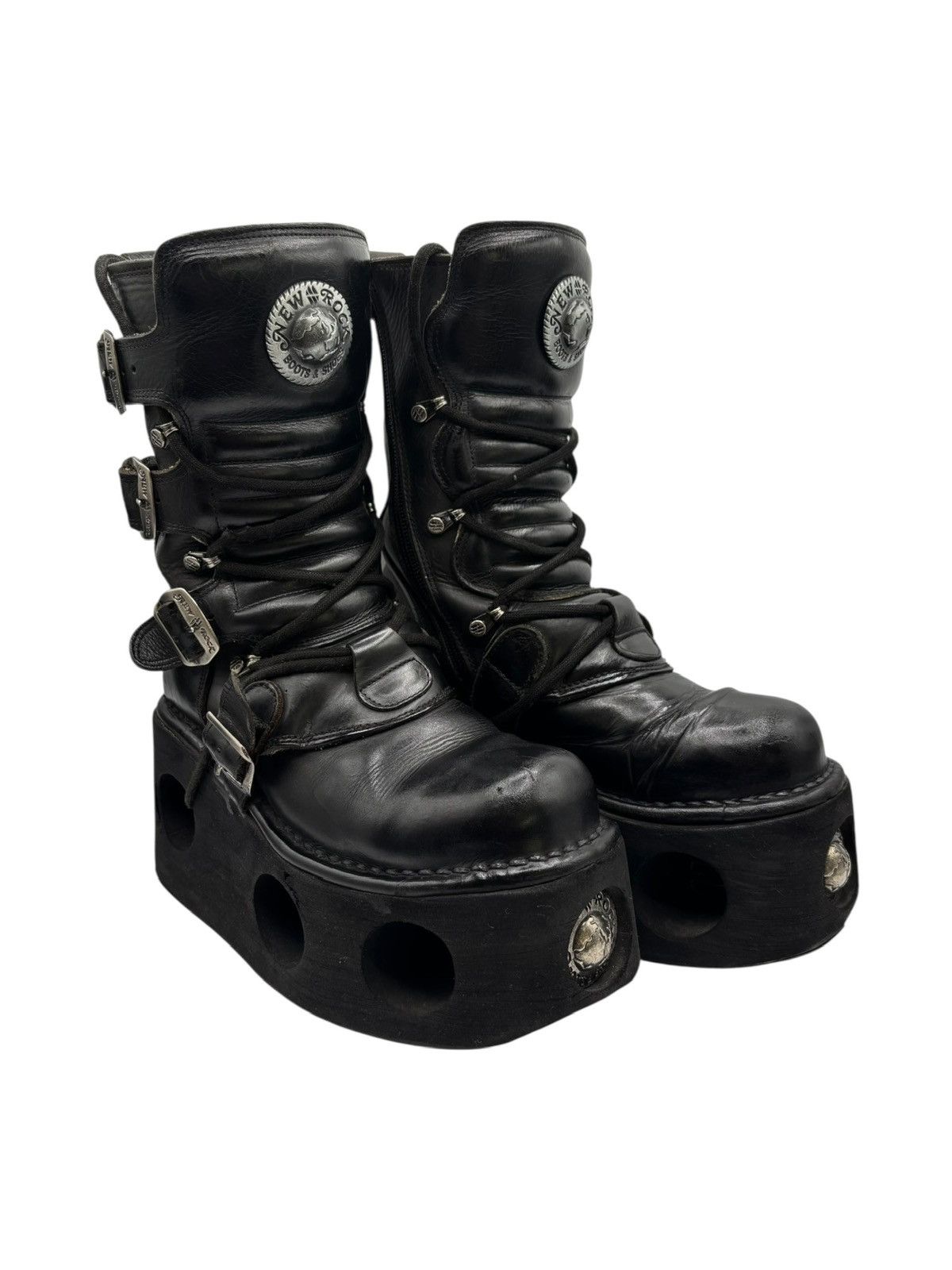 靴 00s vintage new rock 26.0 New Rock × Vintage New rock ayustong platform boots | Grailed