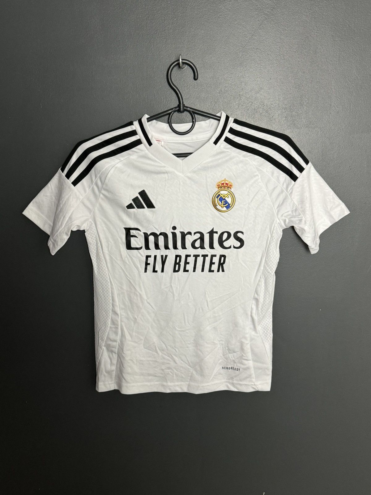 Adidas KIDS Real Madrid 24/25 Home Mbappe Football Jersey T-Shirt Size US XS / EU 42 / 0 - 2 Thumbnail