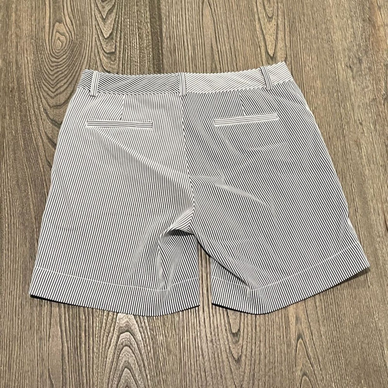 Cremieux Cremieux Casual Chino Shorts Pockets White Blue Size 4 Size 27" / US 4 / IT 40 - 3 Thumbnail