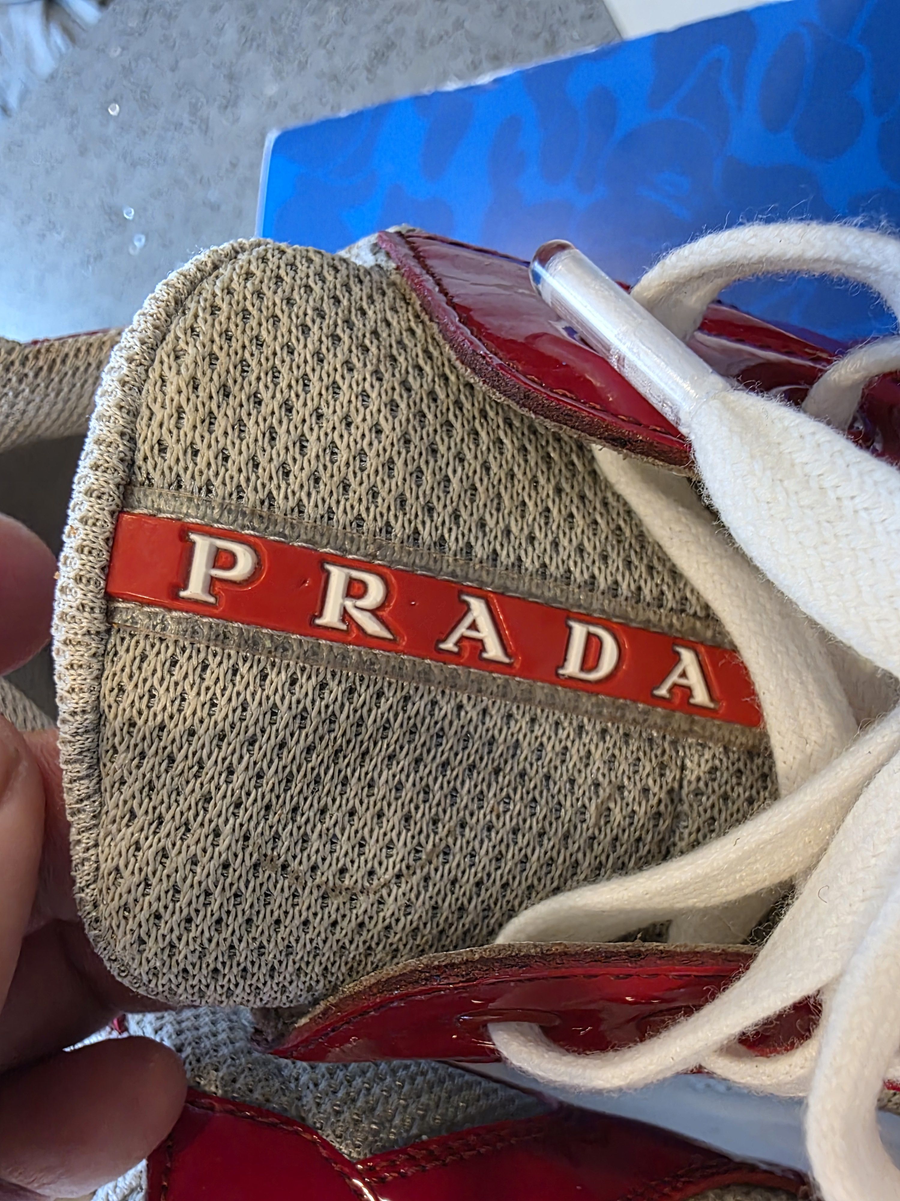 Prada Red Prada America's Cup Sneakers Size US 9 / EU 42 - 5 Thumbnail