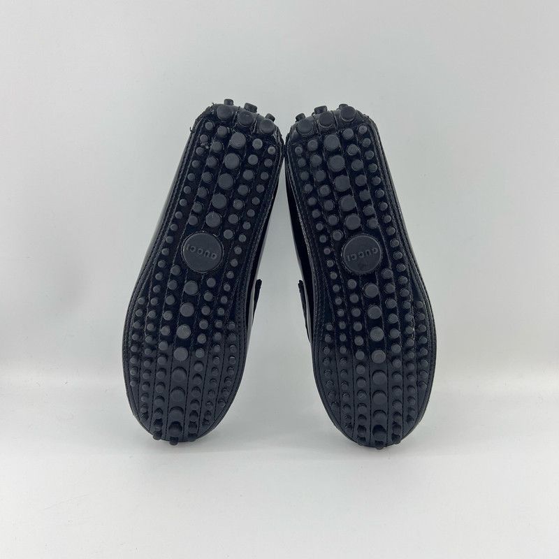 Gucci Gucci Black Leather Slip-On Lifestyle Loafers - Size US 7.5 / EU 40-41 - 4 Thumbnail