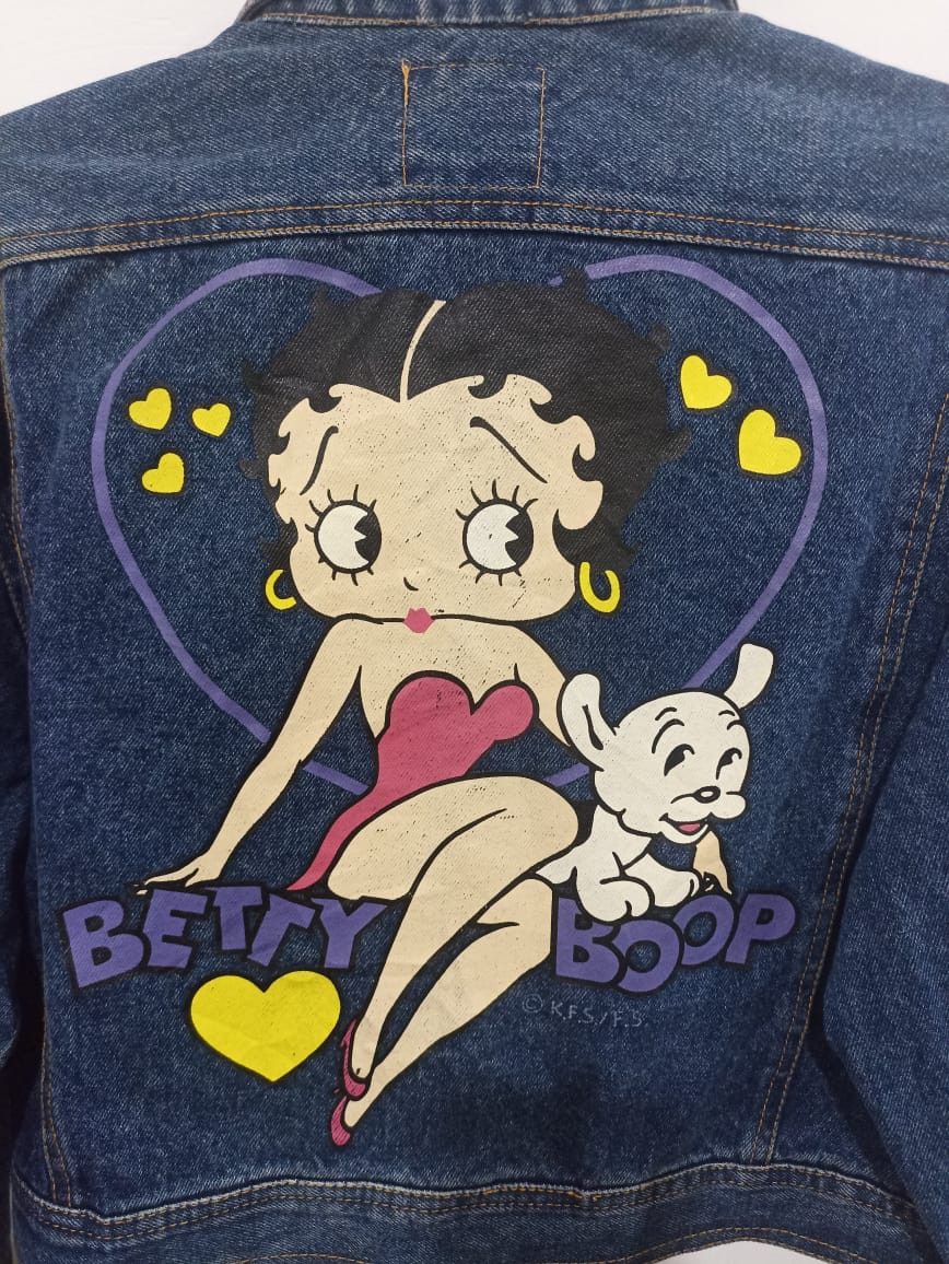 Other Vintage Denim Betty Boop Jacket Size M / US 6-8 / IT 42-44 - 1 Thumbnail