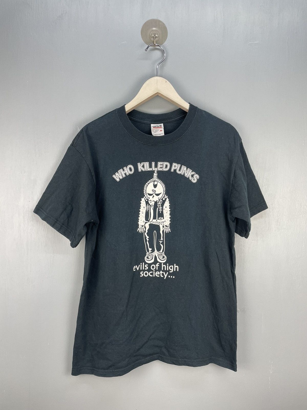 Vintage Vintage Y2K Who Killed Punks t shirt Size US M / EU 48-50 / 2 - 1 Thumbnail