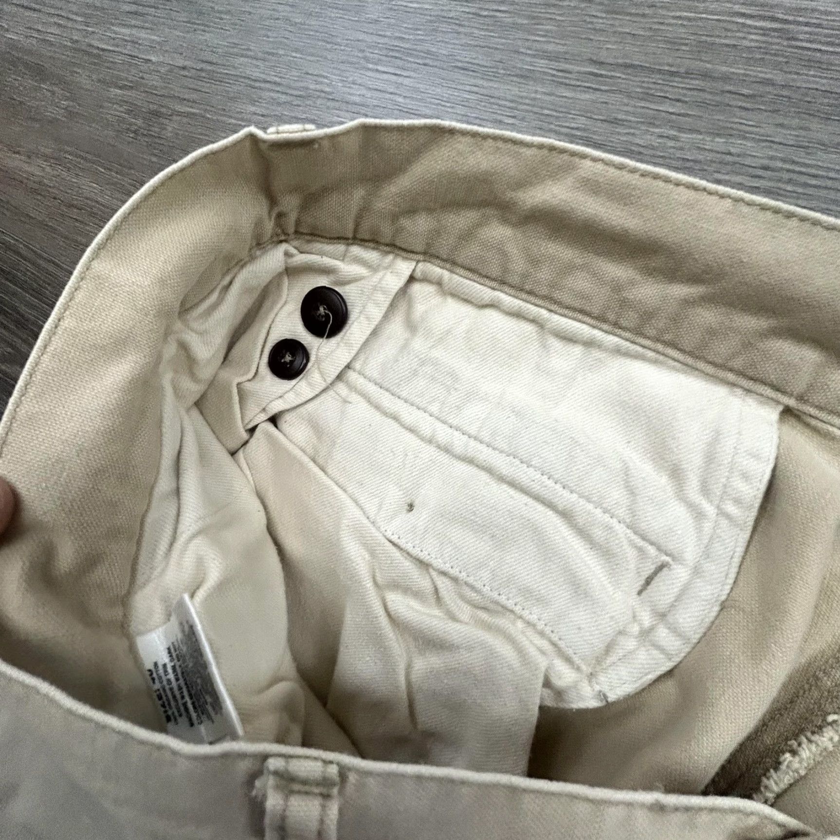 Patagonia VINTAGE Patagonia Pants Mens 38x33 Beige Cotton Khaki Relaxed Hiking STY 55513 Size US 38 / EU 54 - 4 Thumbnail