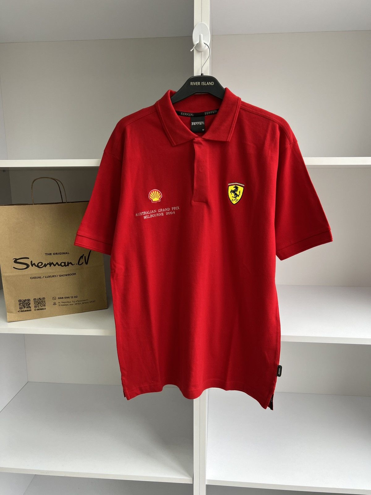 Ferrari × Vintage Vintage Ferrari 2004 Australian Grand Prix Melbourne polo Size US M / EU 48-50 / 2 - 1 Thumbnail
