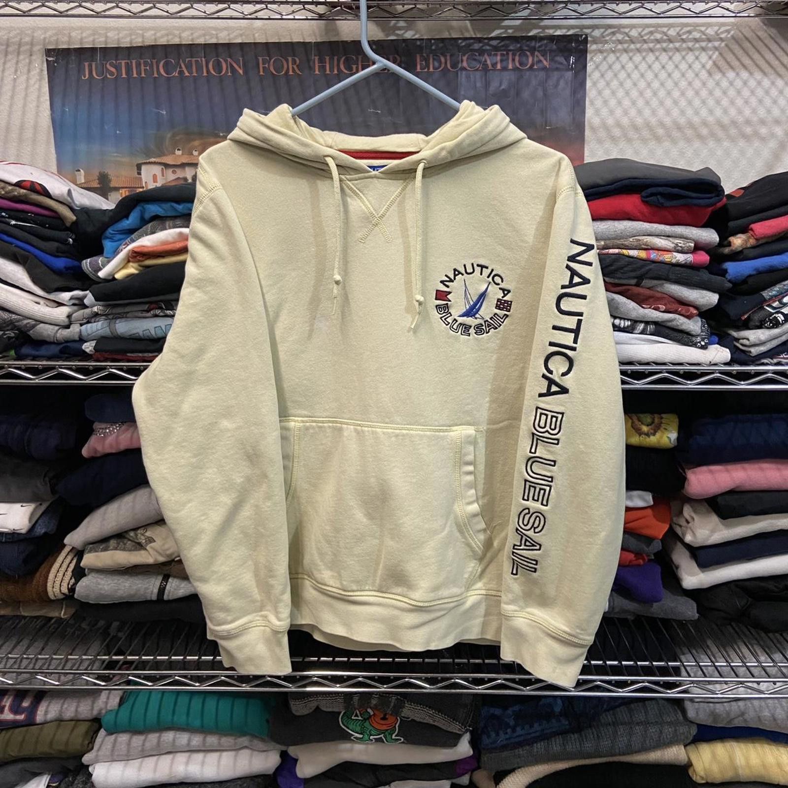Nautica Y2K Nautica Blue Sail Embroidered Hoodie Sweatshirt size M Size US M / EU 48-50 / 2 - 1 Thumbnail