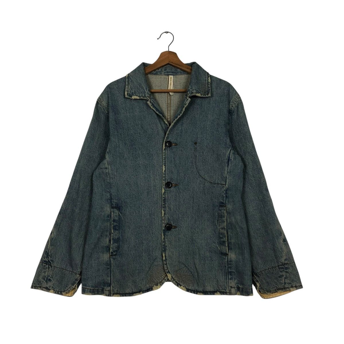 Japanese Brand 🔥VINTAGE CHORE DENIM JACKET NEVER SEEN THING ISSEY MIYAKE Size US M / EU 48-50 / 2 - 3 Thumbnail