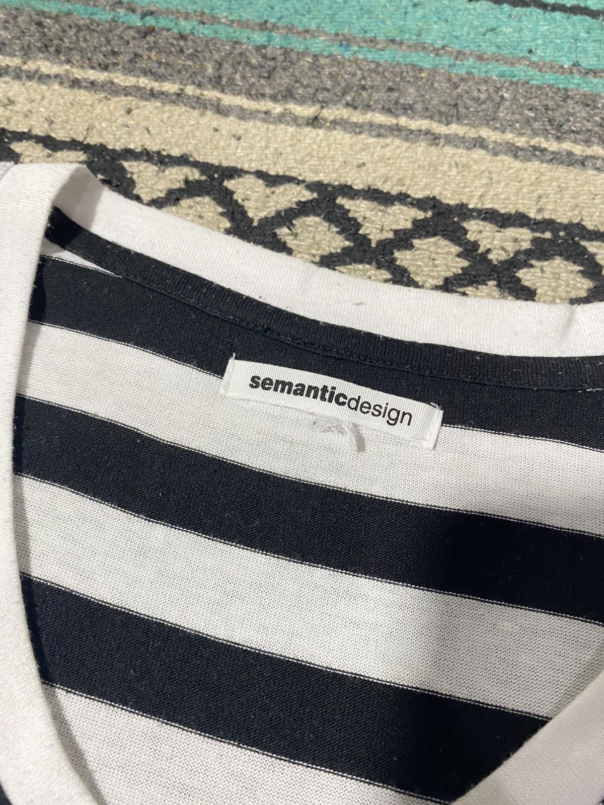 semanticdesign 2000s Semantic Design - Striped LSD Graphic Longsleeve Size US M / EU 48-50 / 2 - 3 Thumbnail
