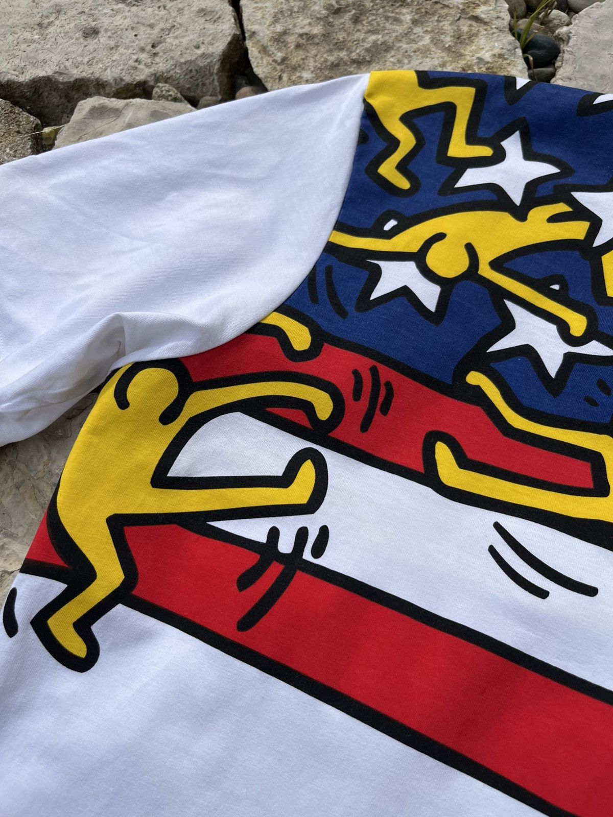 Keith Haring × Uniqlo Uniqlo SPRZ NY Keith Haring USA America flag tee t-shirt Size US L / EU 52-54 / 3 - 7 Thumbnail