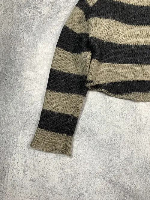 Japanese Brand × Vintage Y2K Vintage Striped Cropped Sweater Size ONE SIZE - 3 Thumbnail