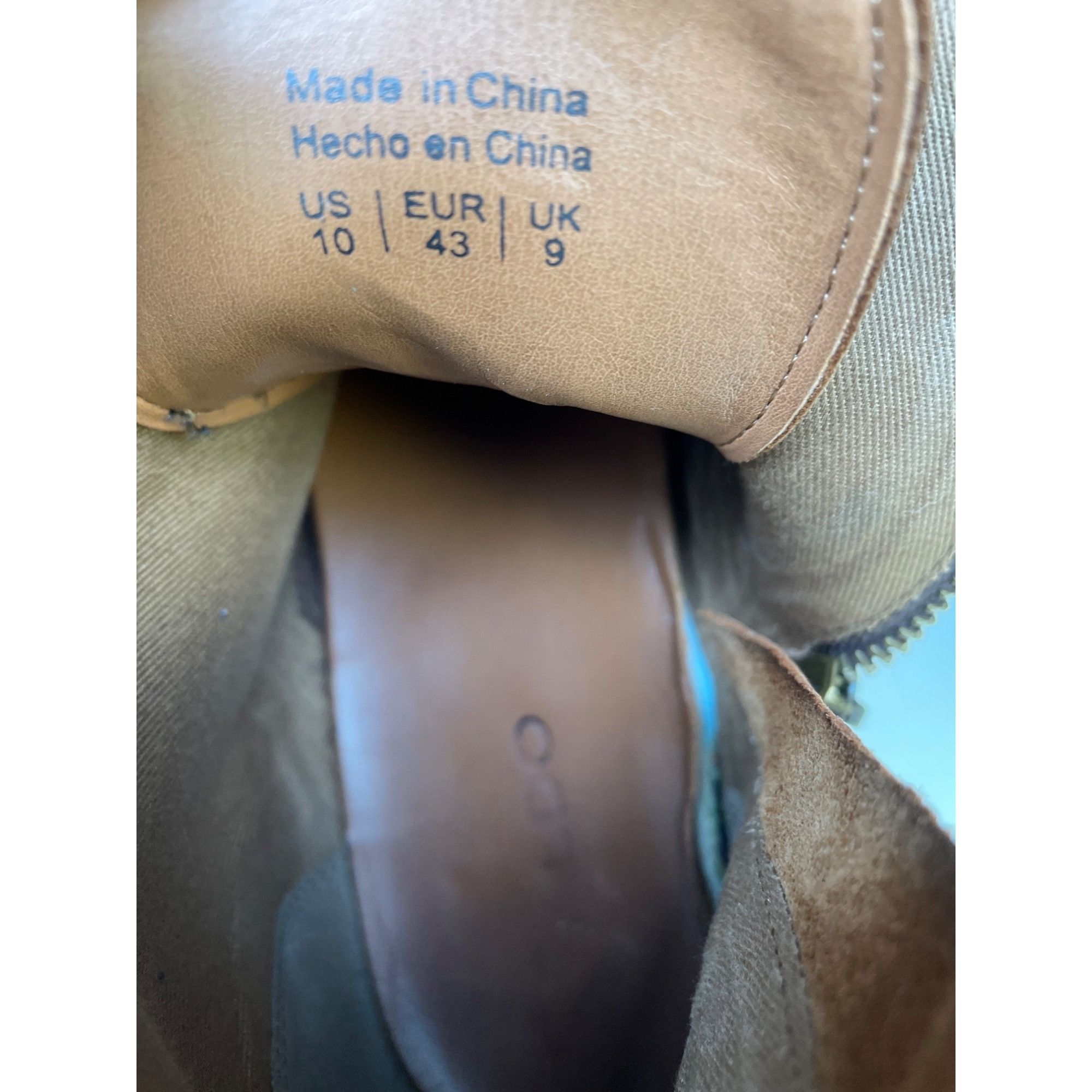 Aldo Aldo Mens Brown Leather Ankle Boots Shoes Zip up SIde Size 1 Size US 10 / EU 43 - 5 Thumbnail