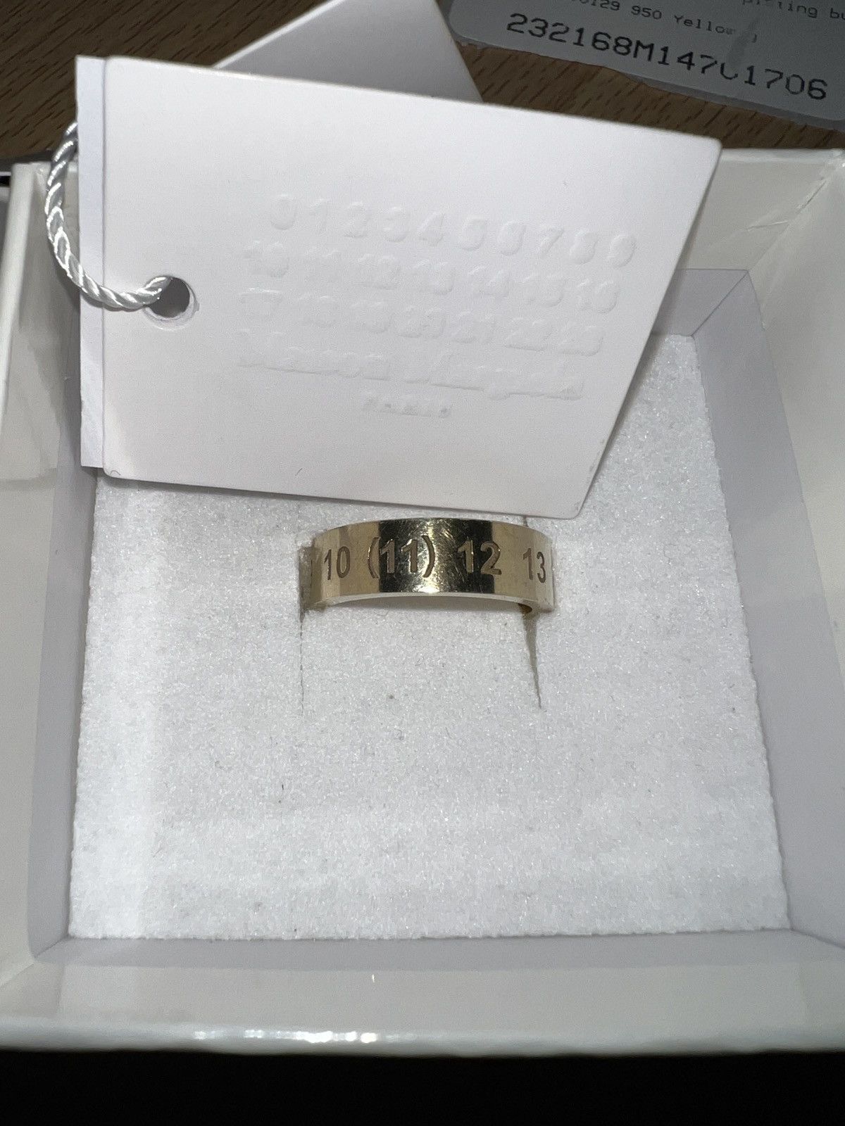 Maison Margiela Maison Margiela Gold Numbers Ring Size ONE SIZE - 1 Thumbnail