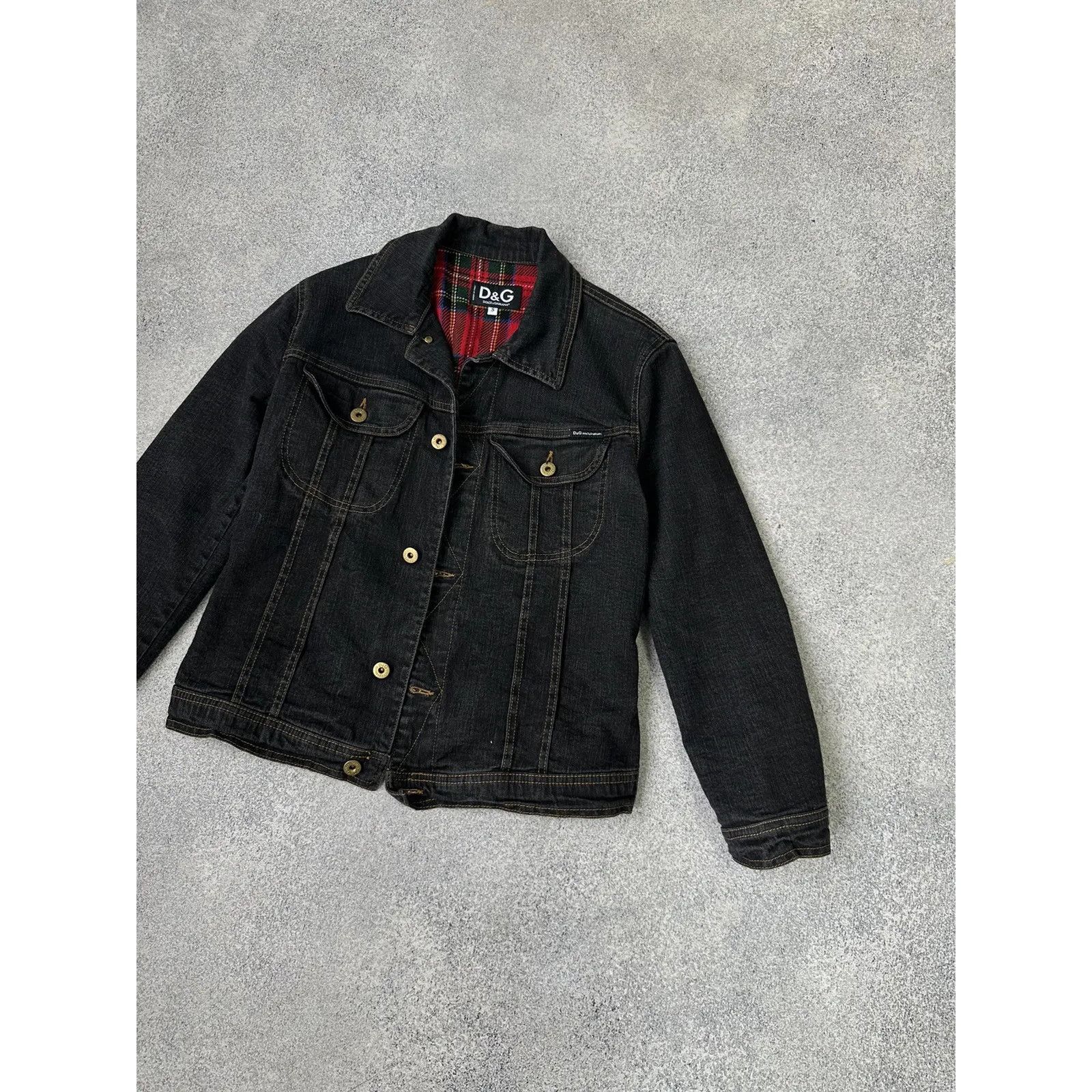 Dolce & Gabbana VTG Dolce&Gabbana HandPrinted Woman Denim Jacket Size S / US 4 / IT 40 - 6 Thumbnail
