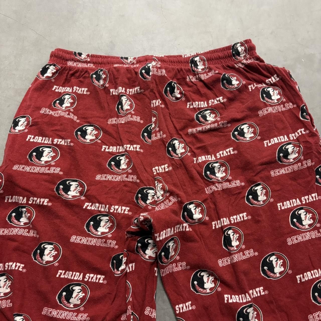 Vintage Crazy Vintage Y2K/2000s Baggy Red Florida State Seminoles Pajama Sweatpants! Size US 34 / EU 50 - 6 Thumbnail