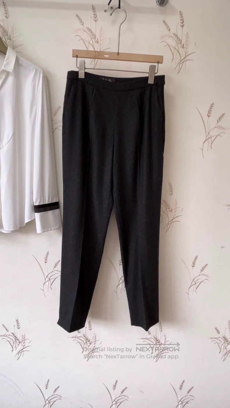 Loro Piana Loro Piana High-grade deep gray cashmere trousers Size 28" / US 6 / IT 42 - 1 Thumbnail