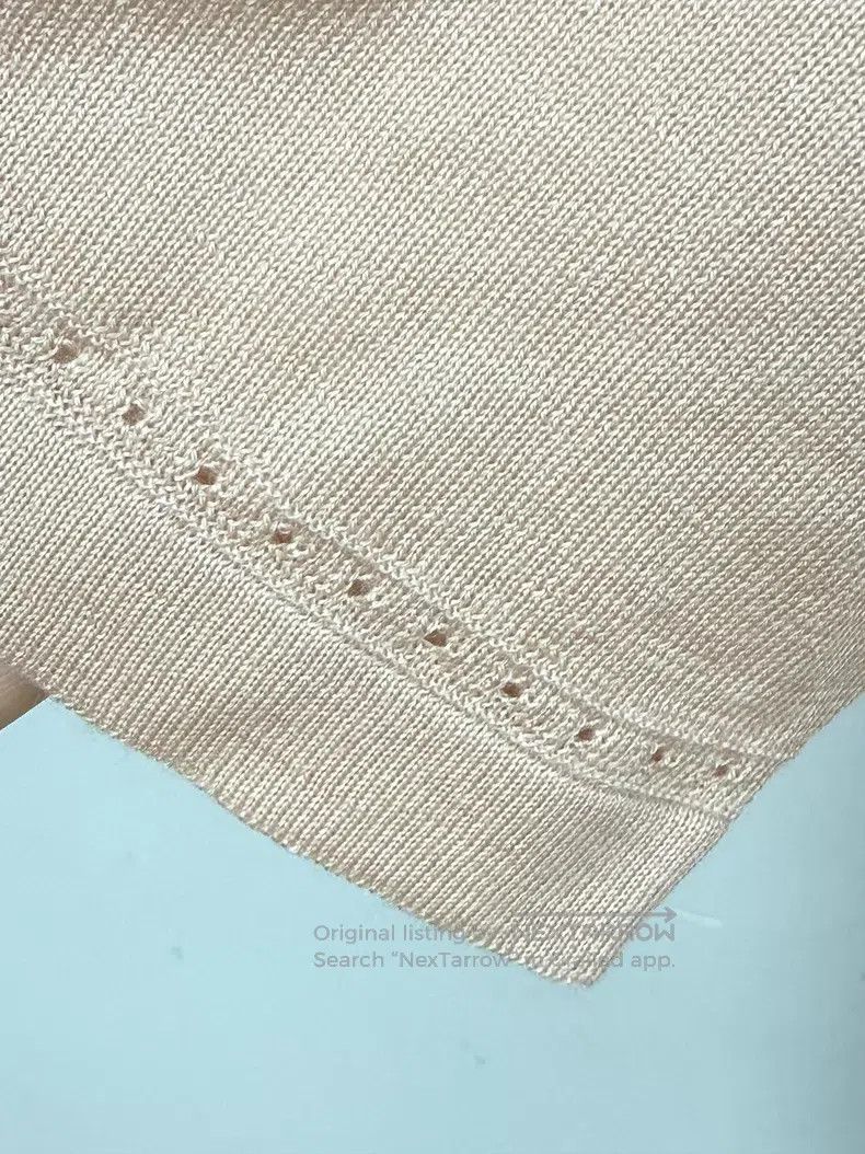Loro Piana Loro Piana Italian Short Sleeve Knit Sweater Size XS / US 0-2 / IT 36-38 - 4 Thumbnail